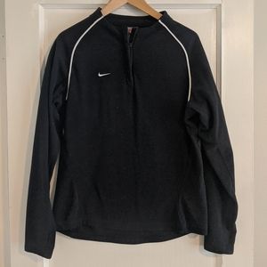 Black fleece Nike quarter zip
